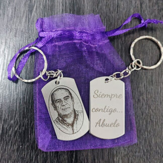 Llavero Acero Inox Foto