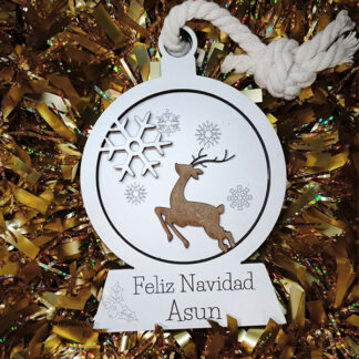 Bola Feliz Navidad Ciervo